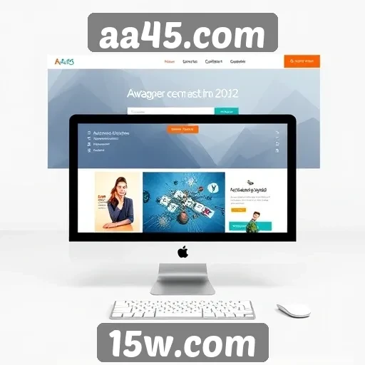 Novo design do site aa45.com melhora a navegação